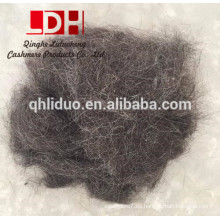 Alfombra de fibra de pelo de lana de cabra negra para fieltro